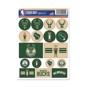 Wincraft Variety Pack Milwaukee Bucks Sticker Sheet