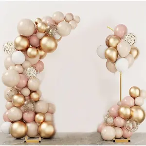 Balloon Arch Stand Set of 2 - Metal Backdrop for Wedding, Birthday, Anniversary, Bridal and  Shower - Flower and Floral Arch for Ceremony