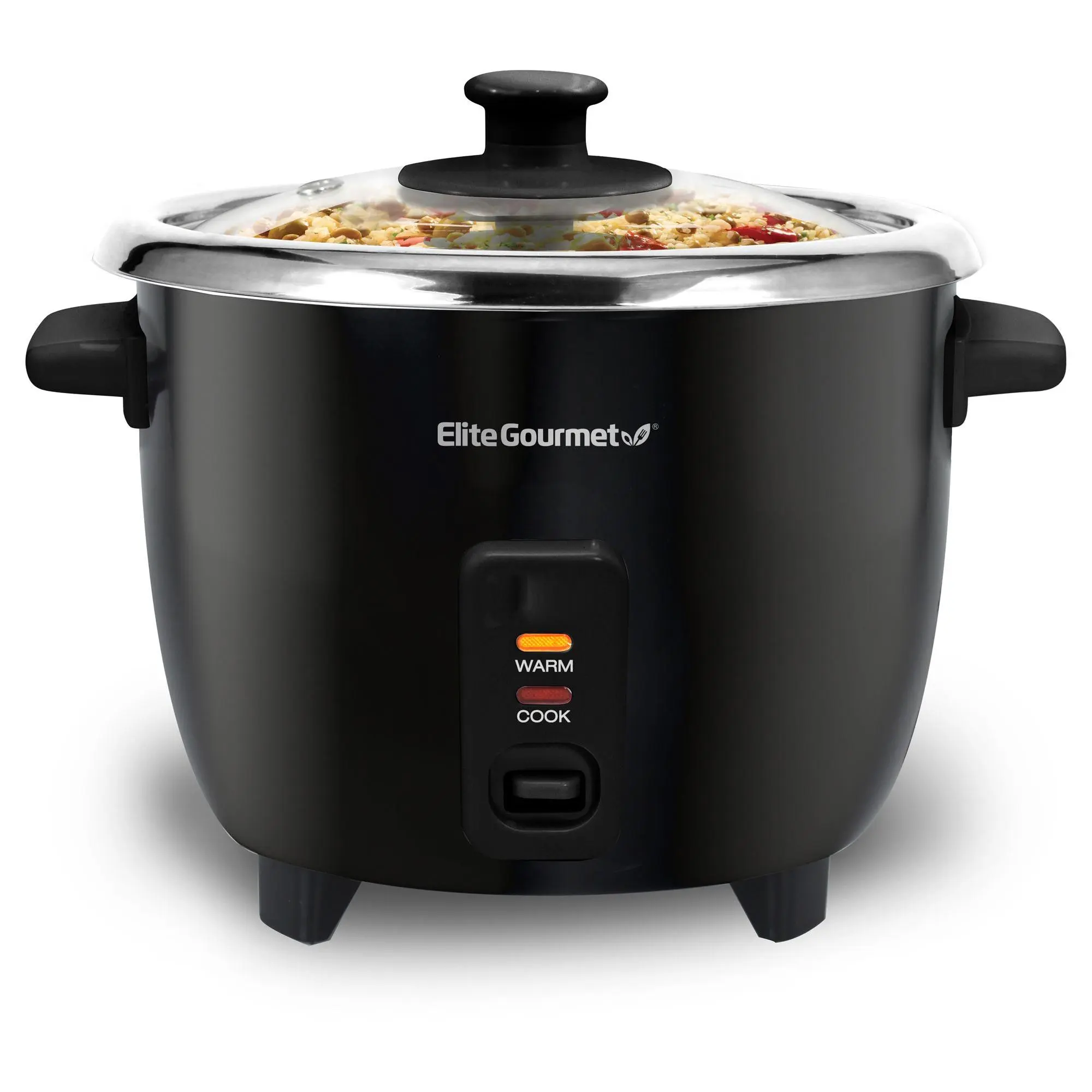 Elite Gourmet 6-cup Rice Cooker with Stainless Steel Pot Elite Gourmet 6-cup Rice Cooker with Stainless Steel Pot