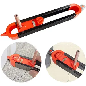 1 Pack Precise Contour Scribe Tool with 2 Pencil, Upgrade Contour Measuring Tool with Adjustable Lock for Woodworking Finish Carpenter, DIY Handyman, Construction