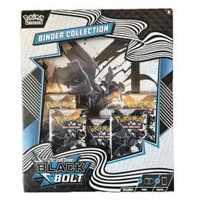 Pokémon Black Bolt Binder Collection - 5 Black Bolt Booster Packs Official Trading Card Game Accessories