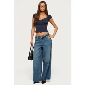 Skater Girl Washed Low Rise Baggy Jeans