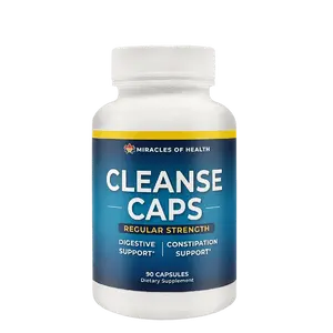 Mircales of Health - Herbal Cleanse Caps - Regular Strength Healthcare Edible Natural Gut Dietary Supplement