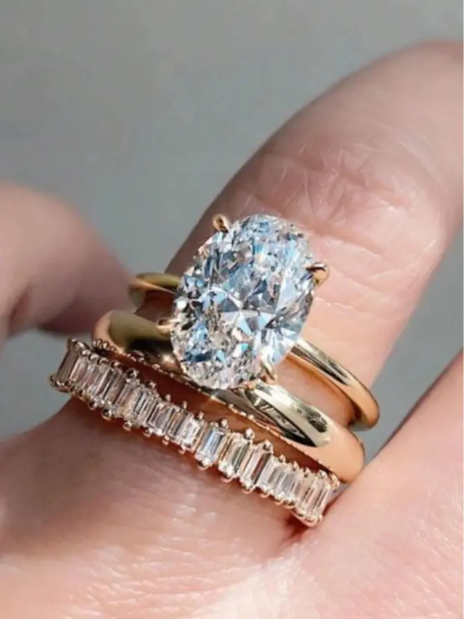 3PCS Stackable Cubic Zirconia Ring Set for Women – Elegant  Fashion Rings, Layered Statement Jewelry for Everyday Wear & Special Occasions