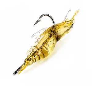 30pcs Realistic Shrimp Soft Lures, 1.5in Soft Bait for Freshwater & Saltwater Fishing