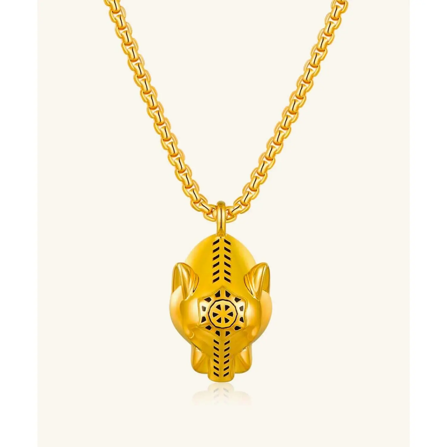 24K Yellow Gold Panther Pendant