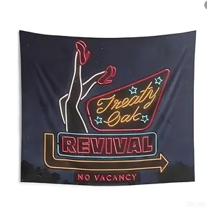 A vintage wall tapestry, suitable for decorating the living room of a house, as well as for outdoor and indoor parties. It's an interesting gift. It's perfect for decorating a bedroom or a university dormitory.