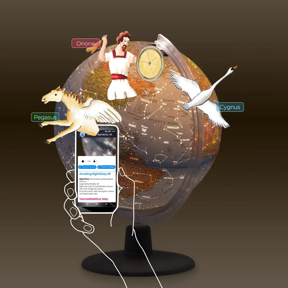 Astronomer 2 in 1 Globe w/Augmented Reality