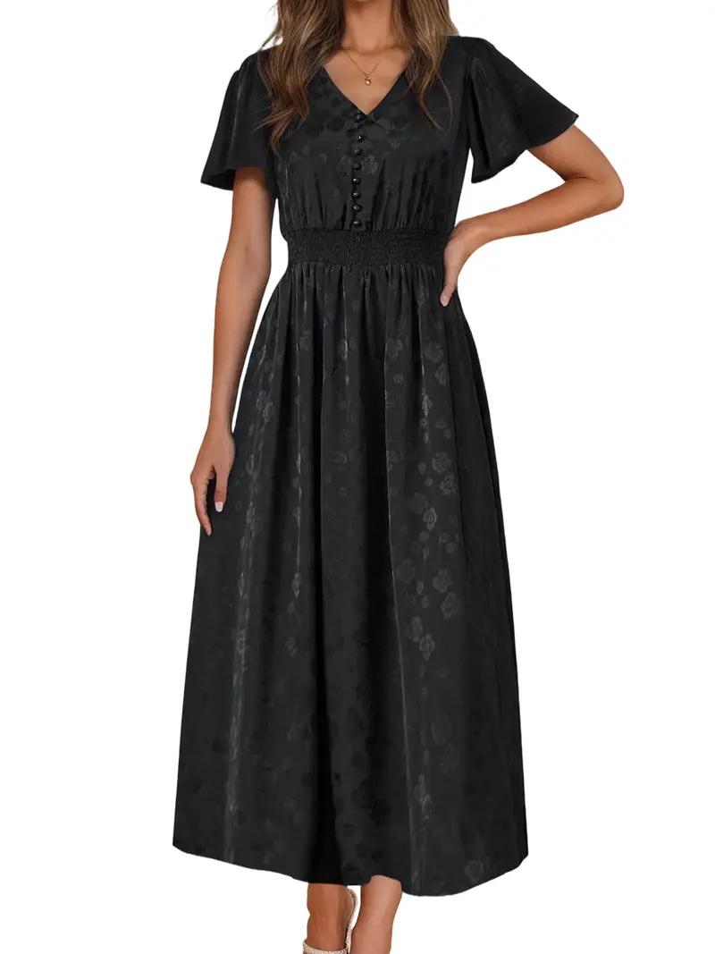 black dress for women wedding guest - TikTok Shop