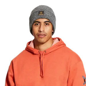 Ariat® Men's Rebar Black Heather Insulated Watch Cap Beanie 10027798