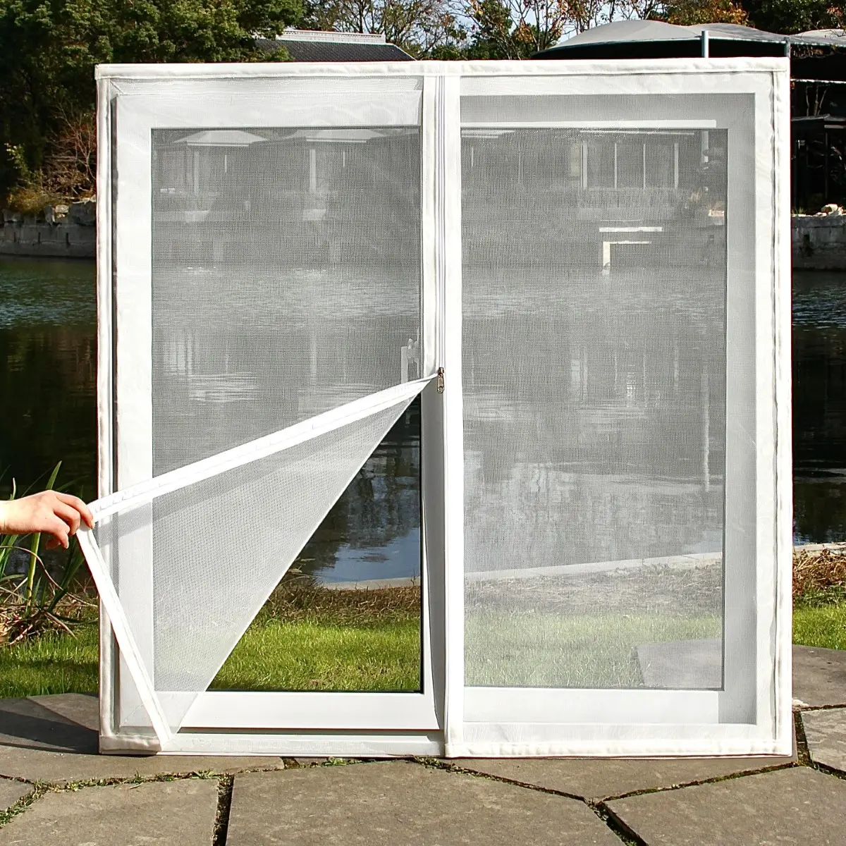 Mosquito & Insect Screen, Easy Installation, Washable, Reusable Window Curtain, One Piece Pack, Convenient Home Protection