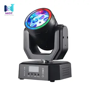 【7-Day Hassle-Free Returns and Refunds】MDT LED Mini Moving Head Bee Eye with RGB Lighting Effects & Remote Control for DJ KTV Wedding Disco Events