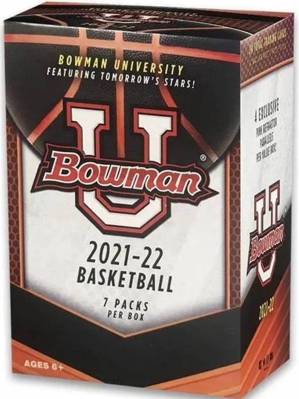 2021 22 Bowman University Basketball Blaster Box