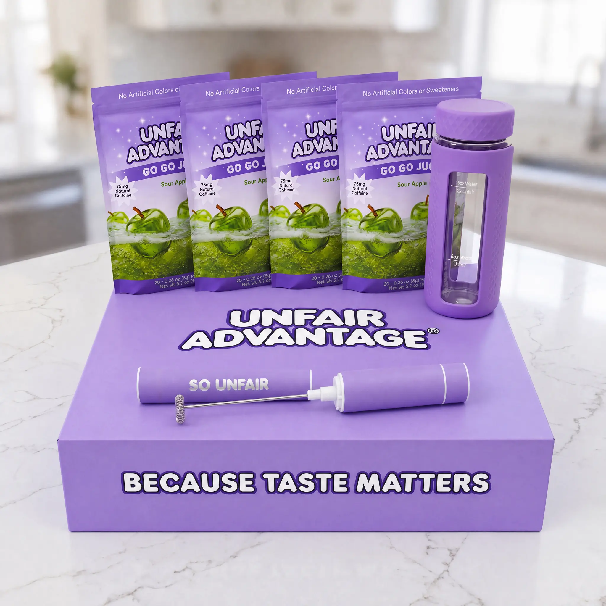 UNFAIR ADVANTAGE GO GO JUICE - Ultimate Kit - Sour Apple Functional Energy Beverage Bundle