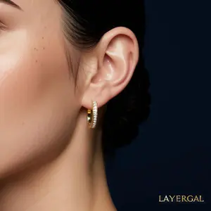 LG029 Radiant Loop M Earrings