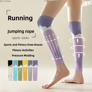 Women's Professional Compression Leggings Socks - Compressive Protective Gear with High-Performance Calf Support for Fitness, Muscle Recovery