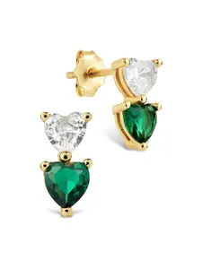 Brittany Heart Duo Studs