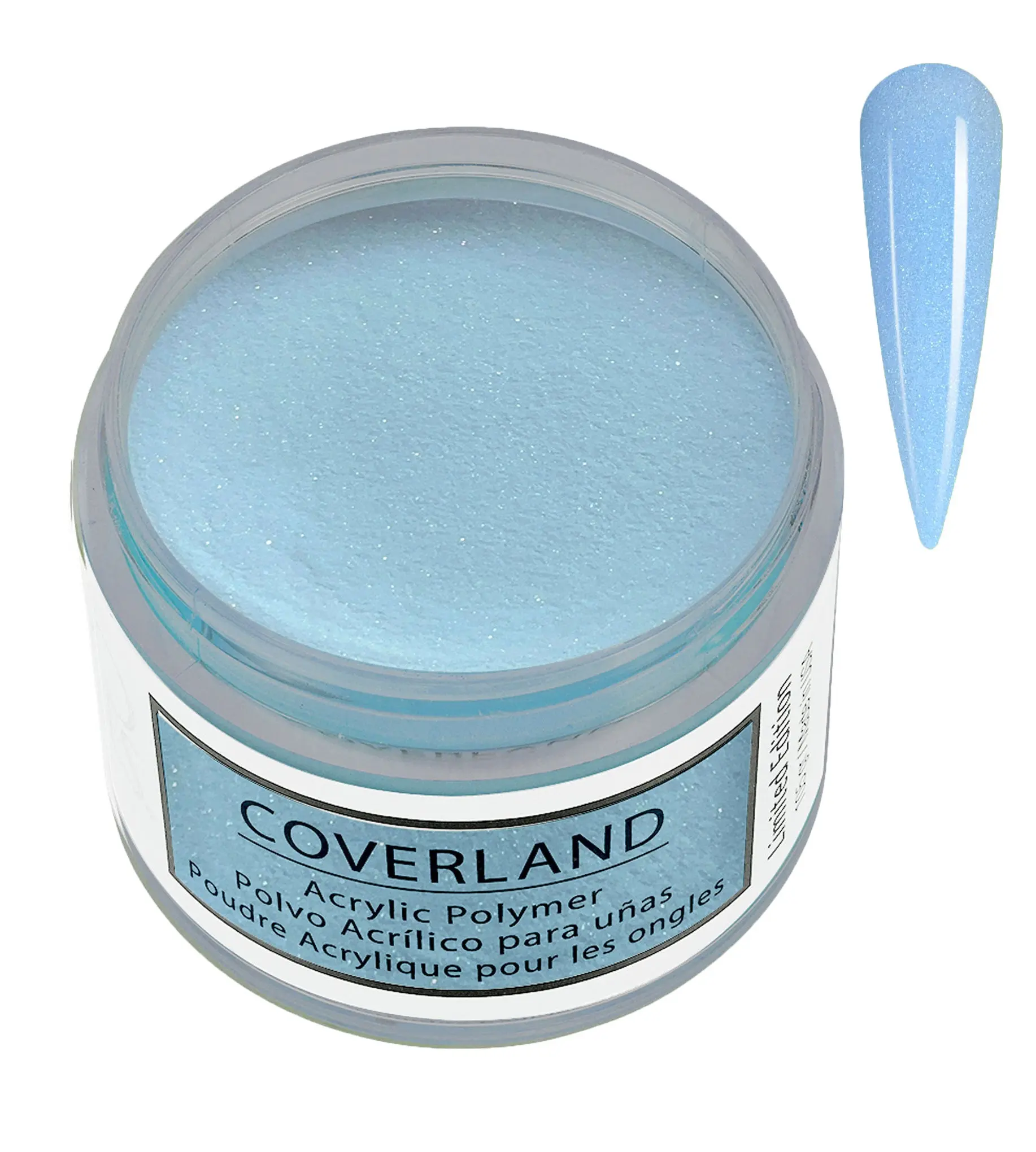 Tones Coverland Acrylic Powder 1.5 oz "Icy Pop" – Made in USA, Great for Nail Art