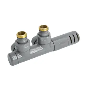 Tinta Angled Valve Kit with Pipe Centers 50 mm & Thermostatic Head