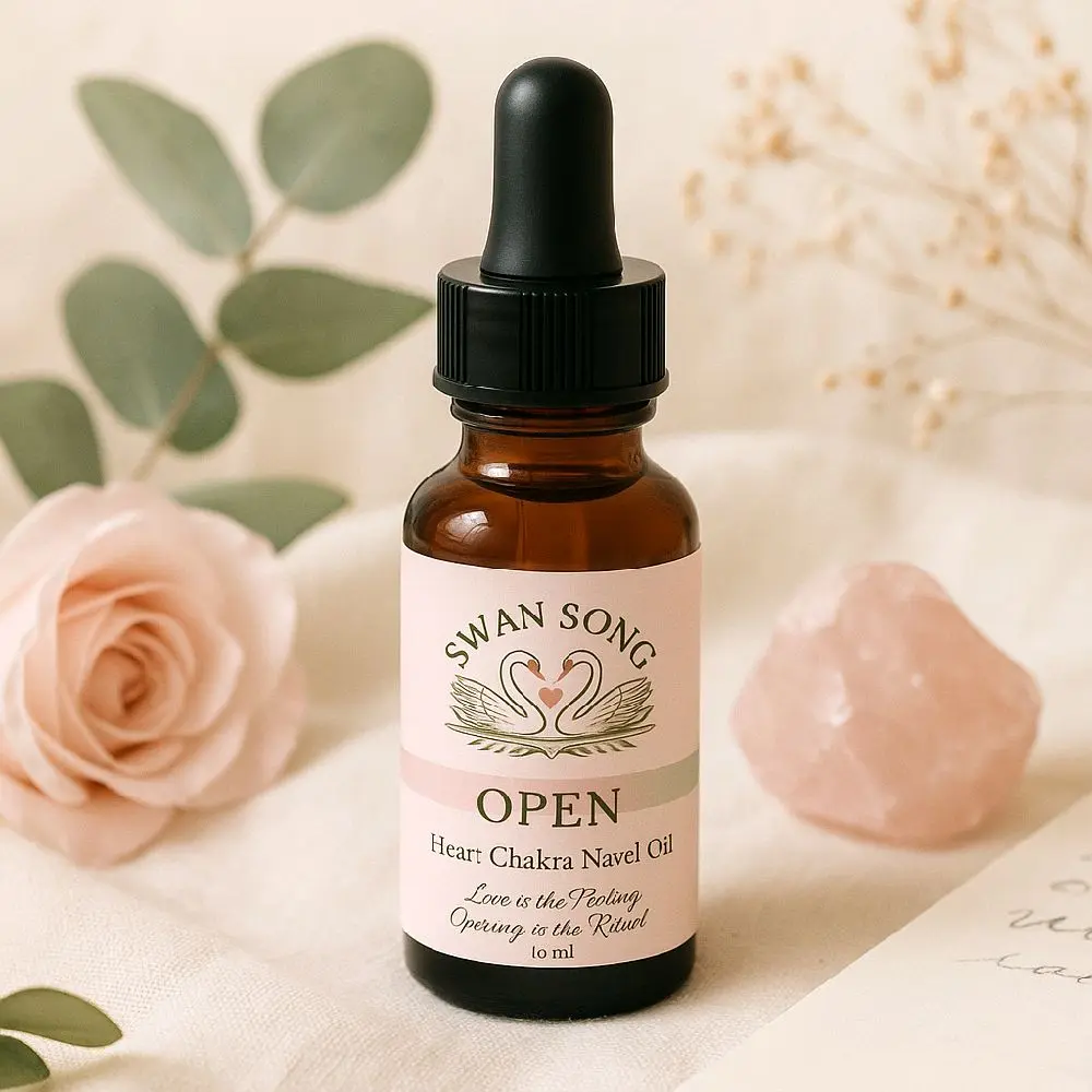Swan Song Open Hear Charka Navel Oil - Therapeutic Essential Oil for Wellness and Healing - Healthcare