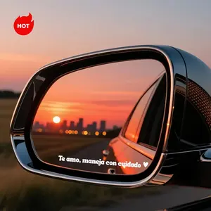 4PCS Te amo maneja con cuidado car decal for vehicle decoration  Car Decal for Rearview Mirror inspiration message decal