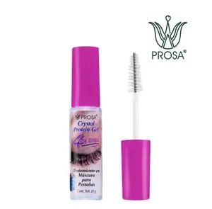 Prosa Crystal Protein Gel 4 in 1, Treatment Mascara (Tratamiento en rimel para Pestanas 4 en 1) Cont. Net. 14g , Support Volumizing Eyelashes