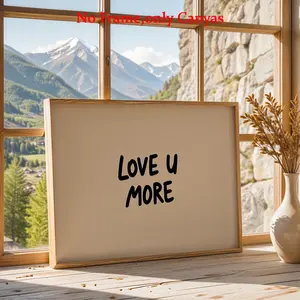 Wall Decor Canvas Art Print, Cute Inspirational Quotes Poster, Living Room & Bedroom Aesthetic Design, Perfect Gift for Friends