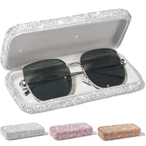 Rhinestone Embellished Hard - Shell Sunglasses Case | Sparkling Protection, Glamorous Design​
