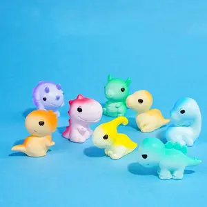 Mini Dinosaur Statues 8pcs Resin Dinosaur Ornaments Theme Miniature Figurines for Decor Animal Model