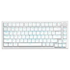 AJAZZ AK820 green switch wired mechanical keyboard white light full key hot-swappable Gasket structure customized keyboard