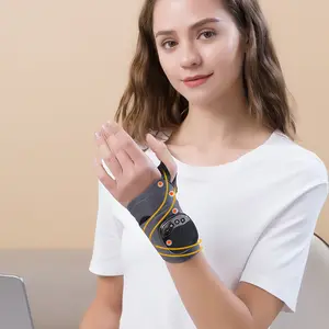 New Arm-Wrist Massager - Magnetic Portable Type, Thermal Compression Vibration Heat Massage Device - Rechargeable, 3 Heat Settings, 8 Modes with 19 Strength Adjustments - Wrist Protection - Father/Mother's Day Gift