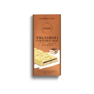 Beemax Dubai-Style Mini Tiramisu Cheesecake Chocolate Bar (3 oz) | Imported from Turkey - Now Ships with Ice Pack