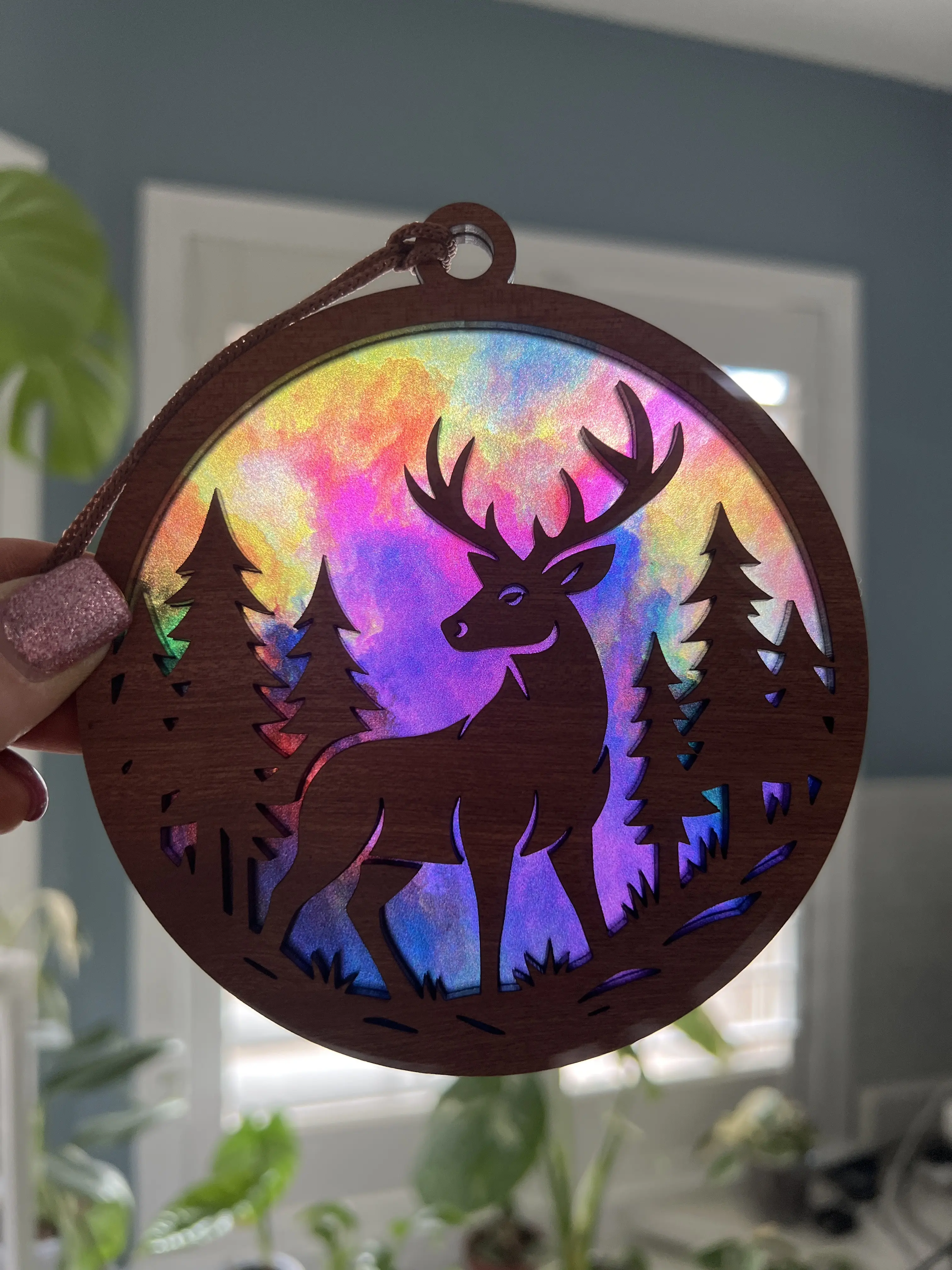 Deer Suncatcher for Sunny Window