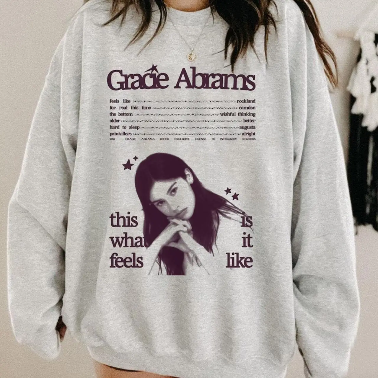 Gracie Abrams This is what it feels like album Sweatshirt
