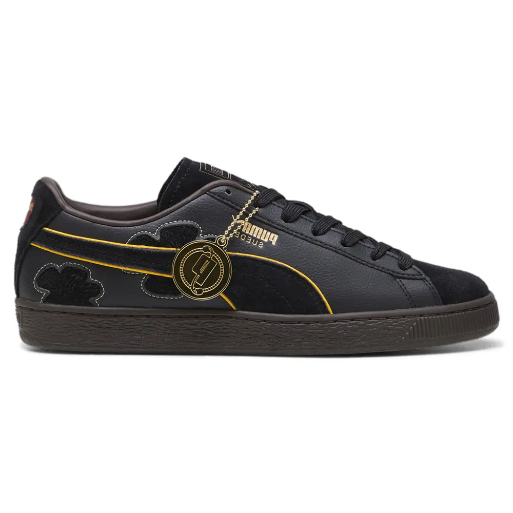 PUMA Mens X One Piece Suede Blackbeard Teech Lace Up Sneakers Shoes Casual - Black PUMA Mens X One Piece Suede Blackbeard Teech Lace Up Sneakers Shoes Casual - Black