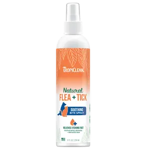 TropiClean Natural Flea + Tick Bite Relief Spray for Pets