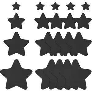20Pcs Down Jacket Repair Patches Waterproof Self Adhesive Pre-Cut Nylon Repair Patches Kit for Jackets Coats Clothing Tents Sleeping Bags, Star