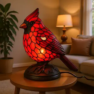 The red bird glowing night light, Decorative led light, is for home decoration during Christmas and New Year holidays, creating a festive atmosphere, USB powered and safe for low voltage indoor use, The best holiday gift