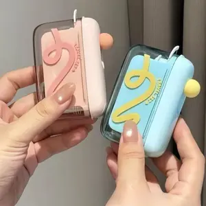 2026 New Automatic Pop-up Floss Pick Organizer, Portable & Refillable Storage Box with 10 Floss Picks, Suitable for Restaurant, Travel, Home, Office (Green, Pink)