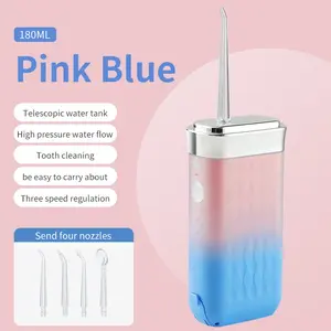 New Water Flosser Portable Oral Irrigator with Extendable Tank, Compact Design, Strong Protection, Easy Carry, Thickened Water Box, Cordless Oral Irrigator