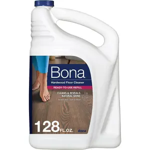 Bona Hardwood Floor Cleaner Refill - 128 Fl Oz - Unscented - Refill for Bona Spray Mops and Spray Bottles - Residue-Free Floor Cleaning Solution for Wood Floors Bona