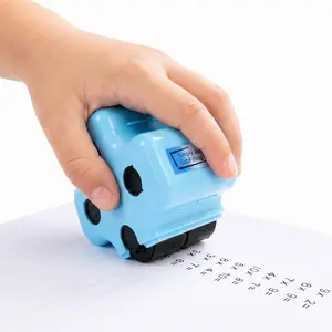 Math Teacher 4-in-1 Math Roller Stamp, Addition, Subtraction, Multiplication & Fill-in-The-Blank Practice Tool for Kids, Classroom & Home Use