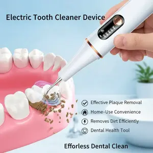 Ultrasonic Tooth Cleaner for Effective Plaque Removal Home Use Electric Tooth Cleaner for Cleaning Teeth and Removing Dirt Oral Health Tool - Whitening