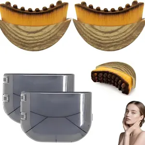 Lymphatic Drainage Brush 2pcs/4pcs, Gentle Face Brush, Skin-Friendly Design, Soft Texture, Ideal for Daily Use, Enhances Circulation, Facial Care Instrument, Facial Care Tools