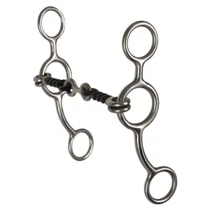 Schneiders Twisted Wire Dog Bone Stainless Steel Snaffle Bit