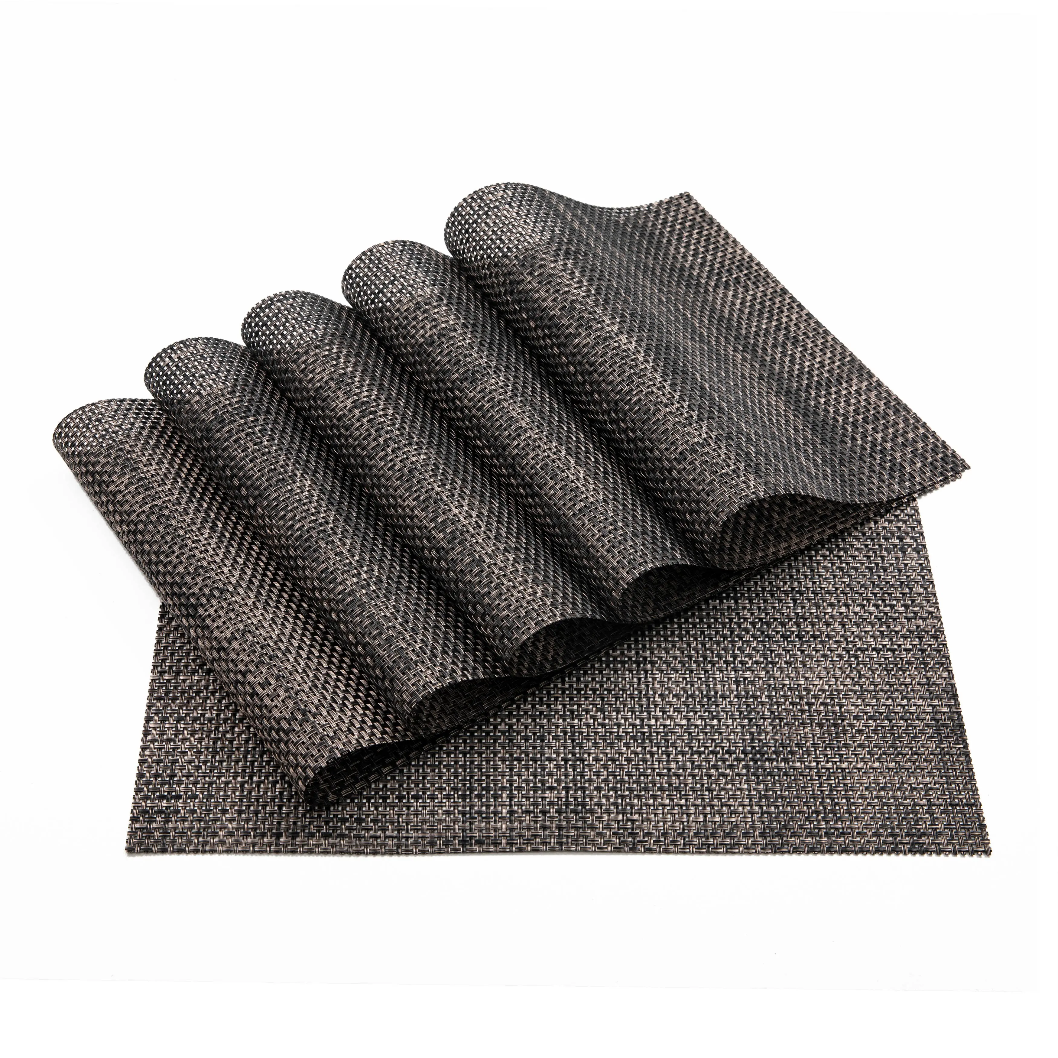 Avestar Placemats Set of 6 for Dining Table Washable Woven Vinyl Placemat Non-Slip Heat Resistant Kitchen Table Mats, Gift Box