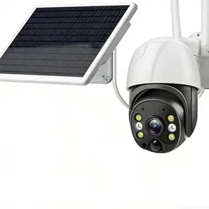 5G&2.4GHz Security Cameras Wireless Outdoor, 2K Cameras 8X zoom  for Home Security, Solar & Battery Powered Security Camera Outdoor, Color Night Vision, PTZ Human Detection,1 pack