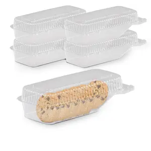 MT Products Plastic Cookie Container - Wrap, Macaroon Disposable Food Containers with Lids and Inside Slant (Pack of 20) - Made in USA