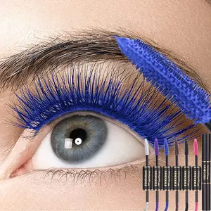 6-Color Double Ended Color Mascara & Brow Tint, Flex-Shield Tubing for Halloween Christmas Makeup, Smudge-Proof Humidity-Proof