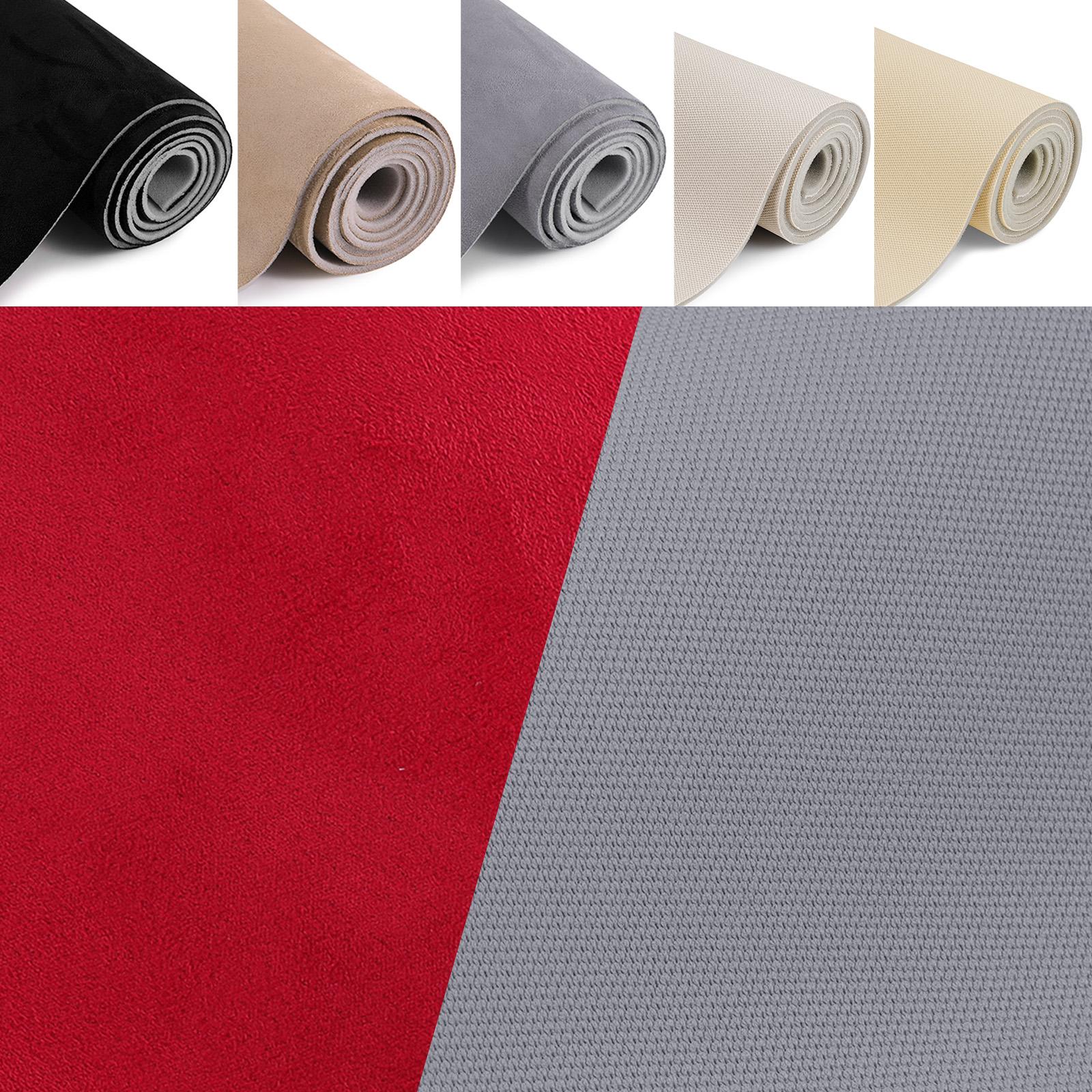Auto Headliner Synthetic Leather Fabric Upholstery ceiling Suede Backing FABRIC Multi-color Upholstery Material – 60" Flat Knit, 1/8" (3mm)   with  Foam Backed, Sold by the Yard, for Auto Car Roof Dashboard Door Panels Trunk Repair
